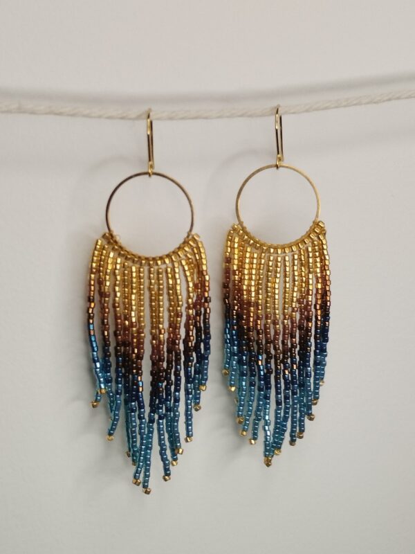 Boucles d'oreilles or PLUMA